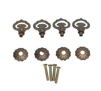 DIY Drawer Pulls Solid Brass Cabinet Handles Corrosion Resistant Vintage Style Single Hole Knobs Easy Mounting Screws Included For Furniture Decor