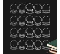 DIY Dried Flower Bookmark - 20pcs Set for Adults Students Stationery, Creative Supply for Writers Classroom Dormitory Library, Clear Medium Size for Handmade Book Reading Accessory Use