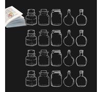 DIY Dried Flower Bookmark - 20pcs Set for Adults Students Stationery, Creative Supply for Writers Classroom Dormitory Library, Clear Medium Size for Handmade Book Reading Accessory Use