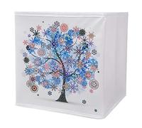 DIY Drill Crystal Foldable Storage Box 5D Kit Rhinestone Embroidery Arts Craft for Home Desktop Decor
