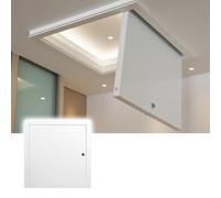 DIY Drywall Access Panel - Waterproof Metal Port for Easy Home Renovations & Small Spaces, Seamless White Devise(200x200mm)