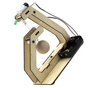 DIY Earthquake Alarm Model with Vibration Sensor for Stem Classroom | Wooden Beige Module Kit, No Soldering Build, Accurate Shock Detection for Science Clubs and Families