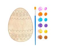 DIY Easter Eggs Paint Set | Wooden Craft Set - Festive Paint Craft Kit - For Boys and Girls Summer Camp Homeschooling School Activity Birthday Art Project Holiday Family Tires