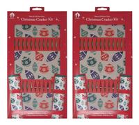 DIY Eco Christmas Crackers Make Your Own Craft - Nordic Bauble - Set of 12