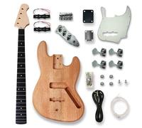 DIY Electric Guitar & Bass Kit - Alder Body & Maple Neck - 37.4" x 19.7" - 13.2 lbs - Unfinished ST/TL/PB/JB Style for Custom Builds (JB Set)