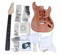 DIY Electric Guitar & Bass Kit - Alder Body & Maple Neck - 37.4" x 19.7" - 13.2 lbs - Unfinished ST/TL/PB/JB Style for Custom Builds (ST Set)