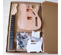 DIY Electric Guitar & Bass Kit - Alder Body & Maple Neck - 37.4" x 19.7" - 13.2 lbs - Unfinished ST/TL/PB/JB Style for Custom Builds (TL set)