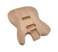 DIY Electric Guitar Body Unfinished Handmade Spare Part Easy Assembly String Instrument Accessory for Musicians, Compatible with Various Builds