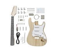 DIY Electric Guitar Kit 6-strings Paulownia Body Maple Neck S-S-S Pickup Configuration For Beginners And Professionals
