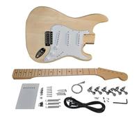 DIY Electric Guitar Kit For ST Style Basswood Body Maple Neck Fingerboard 21 Fret