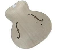 DIY Electric Guitar Kit Jazz Electric Guitar Body Thickness 48mm F Hole Round Corner