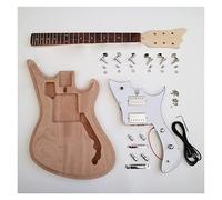 DIY Electric Guitar Kit Mahogany Body Maple Neck Rosewood Fingerboard 22 Frets HH Pickups DIY Electric Guitar Kit