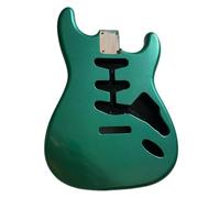 DIY Electric Guitar Kit ST Electric Guitar Body Replacement Parts DIY Accessories Beautiful Appearance(Green)