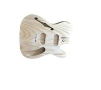 DIY Electric Guitar Kit Thinline Guitar Semi-Hollow Ash Body With F Holes Maple Neck 21 FretsTruss Rod Adjust