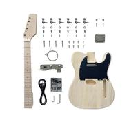 DIY Electric Guitar Kits 6 String Right Handed Basswood Body Hard Maple Neck Maple Fingerboard
