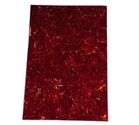 DIY Electric Guitar Pickguard Blank Scratchplate Sheet, 3 Ply Approx 2 4mm Thickness, Suitable for ST and Style, Size 44 x 29cm, Protective Film (Red Tortoise)