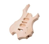 DIY Electric Guitar Unfinished Body Guitar Barrel Blank Wooden Guitar Body Replacement Parts Basswood