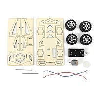 DIY Electric Wood Racing Car Kit Kids Science Technology Invention Toy Assembled Experiment Model Building