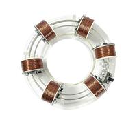 DIY Electromagnetic Cyclotron DIY Circular Accelerator Physics Teaching Aids Model Scientific Experiment Equipment (6 Coils)