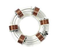 DIY Electromagnetic Cyclotron DIY Circular Accelerator Scientific Experiment Equipment Physics Teaching Aids Model (6 Coils)