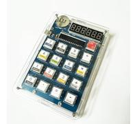 DIY Electronics Calculator Kit with LED Digital Tube Display, Soldering Practice Assembly Project for Learning & Training, Dual Power USB/Battery, Compact ABS Build