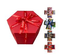 DIY Explosion Gift Box,5 Layer Snack Explosion Box with Ribbon,Creative Exploding Photo Album Surprise Love BoxS with DIY Scrapbooking Accessories for Anniversary,Birthday,Valentine's Day,Wedding