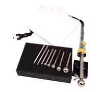 DIY Fabric Flower Making Tools Set,200-450℃ Adjustable Temperature Soldering Iron 8 Pieces Stainless Steel Tips