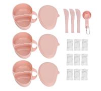 DIY Face Mask Mixing Bowl Set 3 Pack Complete Kit With Brushes Measuring Spoons Sheet Masks For Home Skincare Routine ABS Plastic Durable Tools