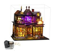 Diy Fairy House Craft Kit, Magic Forest Theme Dollhouse, Adult Handmade Model Toy, Medium-sized Home Decor, Creative Gift For Ages 14+ (Magic Treasure With Dust Cover)