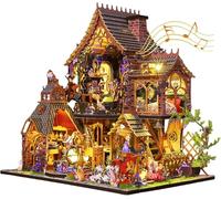 Diy Fairy House Craft Kit, Magic Forest Theme Dollhouse, Adult Handmade Model Toy, Medium-sized Home Decor, Creative Gift For Ages 14+ (Magic Forest)