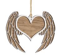 DIY Family Memorial Ornament with Angel Wings Pet Personalize Your Family's Name Or Message Lover Loss of Lover Ones Keepsake Christmas Tree Hanging Decor for Lover Friends Family