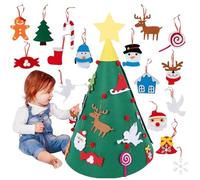 DIY Felt Christmas Tree for Kids,Kids' DIY Felt Craft for Christmas Decoration - Pre-Kinder-Garten FeltToys for LivingRoom, Bedroom, Children's Rooms, Class-Rooms, Game Room
