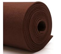 DIY Felt Fabric 30 cm x 250 cm - 3 mm Thickness Craft Felt in Single Colours - Felt Fabric Sold by the Metre for Car Carpets, Christmas Markets & Giant Projects, Felt Mat Dark Brown
