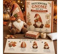 DIY Felt Gnome Kit - Fun 3D Sewing Project with Pre-Cut Fabric & Instructions | Create Your Own Adorable Dwarf | Ideal Home Decor Accent Or Handmade Present for Adults & Beginner Crafters
