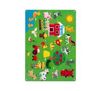 DIY Felt Toy Story Board Cartoon Pattern Baby Educational Teaching Props Decoration Accessory Household Kindergarten Farm