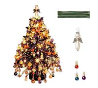 DIY Festive Beading Kit | Crystal Bead Christmas Tree Set with ABS Base