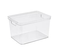 DIY Fish Tank, Clear Desktop Aquarium Decoration, Transparent PET Tabletop Aquarium with Simulated Water Flow, Easy to Clean Indoor Display for Living Room Home Decor (L)