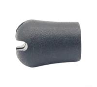 DIY Fishing Rod Building Component 15mm Rubber Cap | Wear-resistant rubber, 25mm size, easy install, DIY rod building, black finish