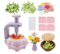 DIY Flower Bouquets Kit Fabric Flowers Making Kit for Kids Ages 4-8 Creative Artificial Flower Bouquets Toys Set Full Craft Components for Educational Skill Building