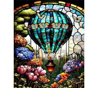 DIY Flowers Paint by Numbers Kits, Hot Air Balloon Paint by Numbers for Children Beginners, Paint by Number for Adults Oil Painting Kits for Aesthetic Wall Decor,Girl Gifts 60x90cm/24x36 inch -Y171