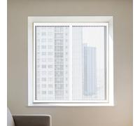 DIY Fly Screen Windows 105 x 100 cm Selfadhesive Tape Selfadhesive Screen Protective Net Custom Size for Window, Bedroom, Living Room, Kitchen Patio Window, White