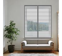 DIY Fly Screen Windows 155 x 60 cm Selfadhesive Tape Insect Mesh Mosquito Net Window Excellent Ventilation While Blocking Bugs for Living Room Bedroom Offfice, Grey