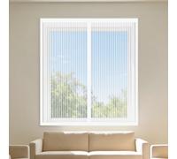 DIY Fly Screen Windows 80 x 80 cm with Selfadhesive Magnetic Window Fly Screens Easy Install for Window, Bedroom, Living Room, Kitchen Patio, White