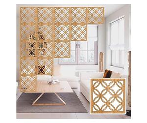 DIY Foldable Wooden-Plastic Room Divider - Slish Hanging Raumteiler for Bedroom Det, Optal Full Accessories, Available in 1-100 Pieces, Multiple Color Choices.