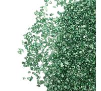 DIY for Glass Fillers Bag 200g Art Green Crushed Nail Crafts | Irregular Shiny Chips, Resin Casting and Scrapbooking Projects, Jewelry Making, Phone Decor, 1 Bag Pack