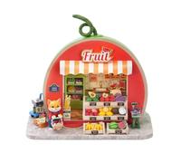 DIY Forest Fruit Town Mini Dollhouse Kit Adult Assembly Kit 3D Wooden Puzzle Creative Home Decor (Orange Cat Preserves)