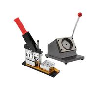 DIY Fridge Magnet Maker Machine - 2x2 Inch Badge Press with Paper Cutter & 100 Sets for Crafting, Creative Projects, Custom Gifts, Fun Activities