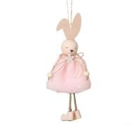 DIY Friendly Bunny Pendants for Colorful For Easter Decorations and Festivities (Pink)