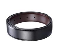 DIY Genuine Leather Belt Strap Without Buckle for Men, 2.4cm to 3.8cm Width, Replacement Belt Accessories,Black - 3.2cm,125