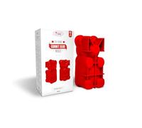 DIY Giant Gummy Bear Mold by Mister Gummy | PREMIUM Quality Silicone + 2 RECIPES and 5 GIFT BAGS Included | Make BIG Bear Treats! (Gummy, Cakes, Breads, Chocolates, and More) (Red)